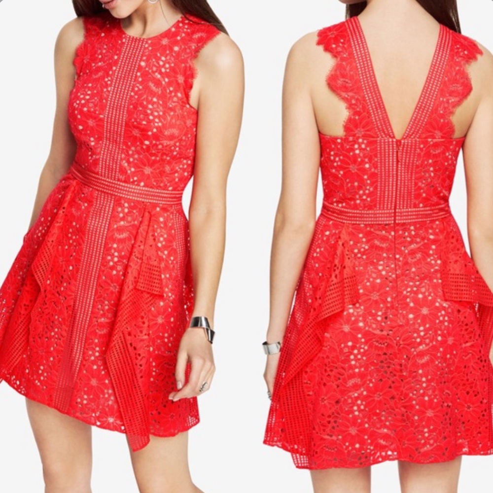 NWT Bcbg Max Azria Ondina Floral Lace Dress